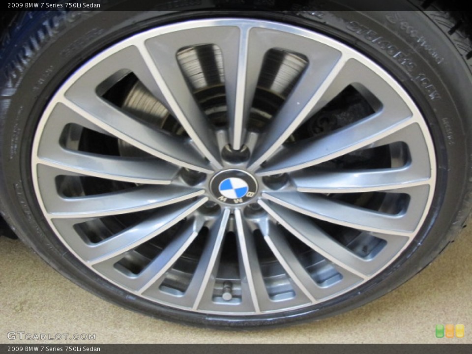 2009 BMW 7 Series 750Li Sedan Wheel and Tire Photo #90183661