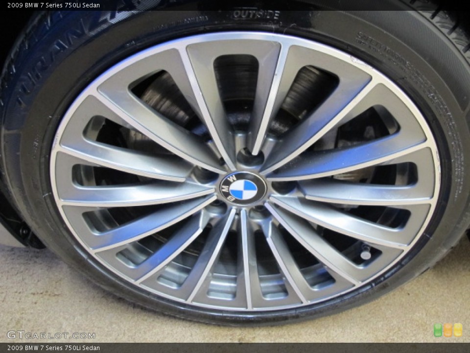 2009 BMW 7 Series 750Li Sedan Wheel and Tire Photo #90183670