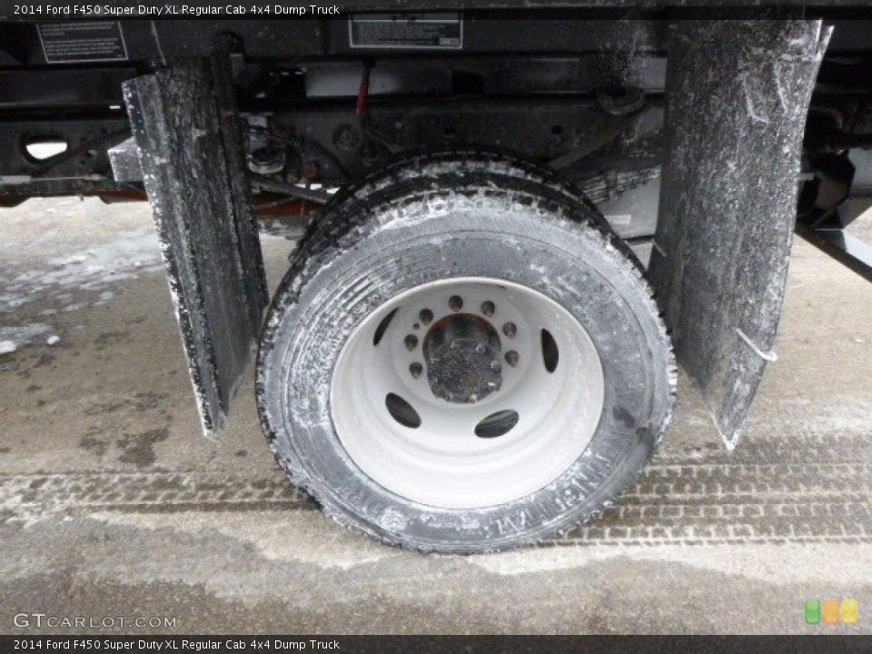 2014 Ford F450 Super Duty XL Regular Cab 4x4 Dump Truck Wheel and Tire Photo #90200678