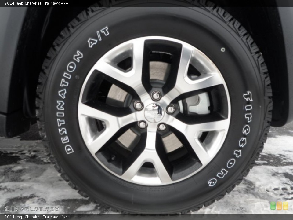 2014 Jeep Cherokee Trailhawk 4x4 Wheel and Tire Photo #90203546