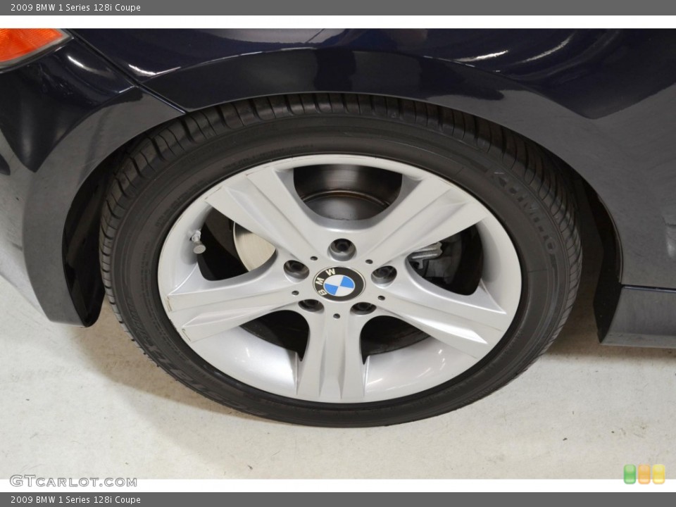 2009 BMW 1 Series 128i Coupe Wheel and Tire Photo #90249350
