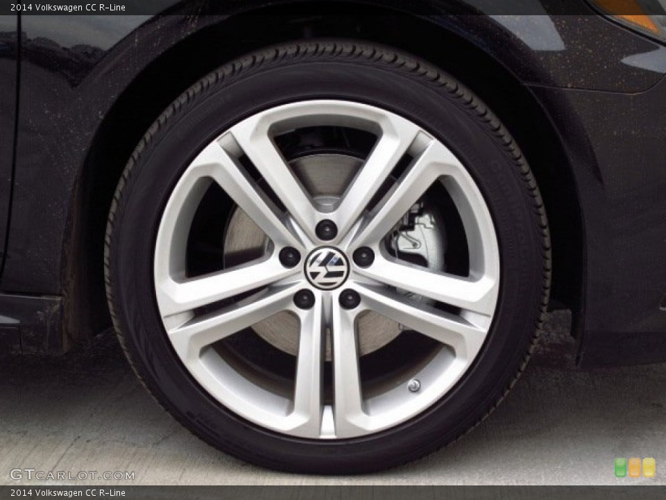 2014 Volkswagen CC R-Line Wheel and Tire Photo #90253191