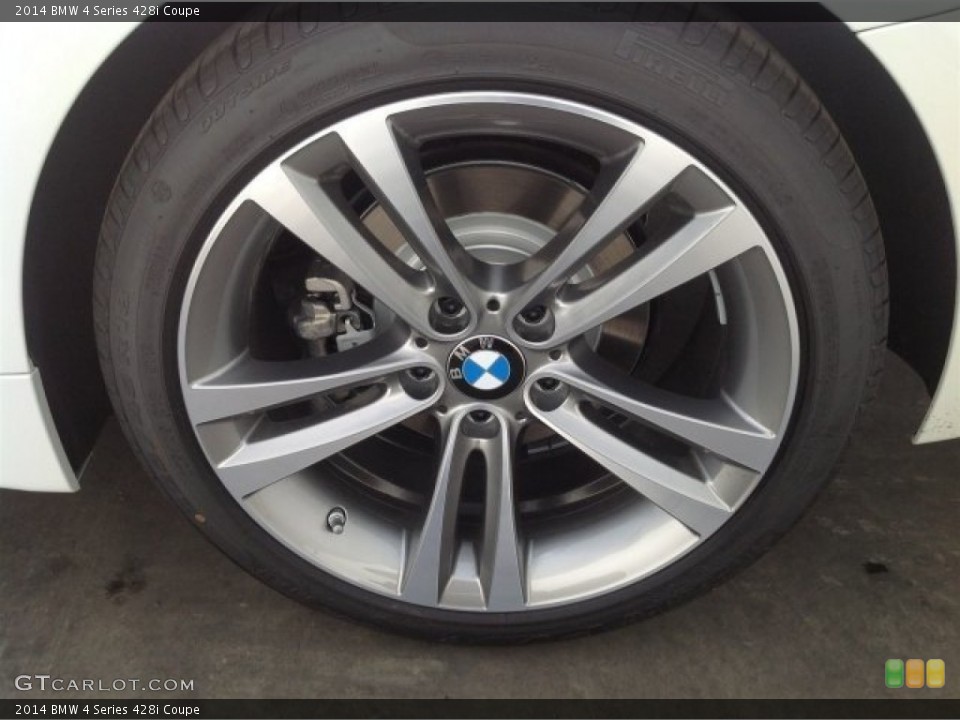2014 BMW 4 Series 428i Coupe Wheel and Tire Photo #90256086