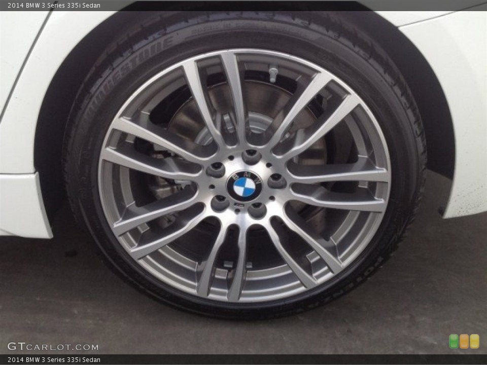 2014 BMW 3 Series 335i Sedan Wheel and Tire Photo #90256278