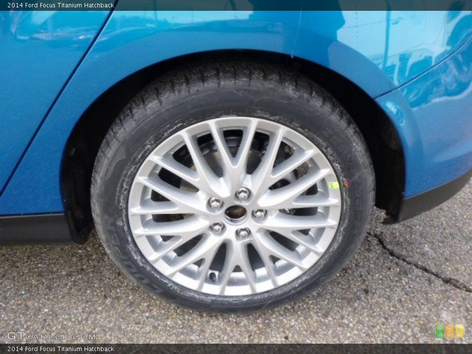 2014 Ford Focus Titanium Hatchback Wheel and Tire Photo #90287185