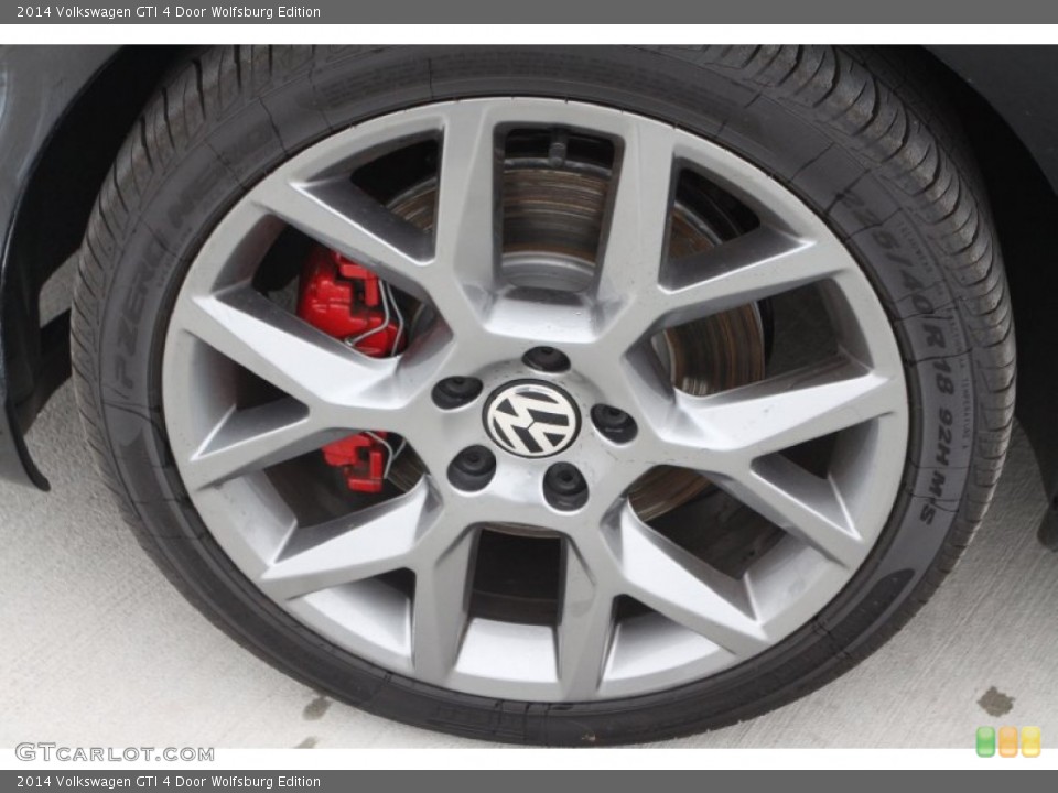 2014 Volkswagen GTI 4 Door Wolfsburg Edition Wheel and Tire Photo #90287903