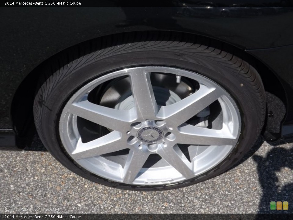 2014 Mercedes-Benz C 350 4Matic Coupe Wheel and Tire Photo #90288106