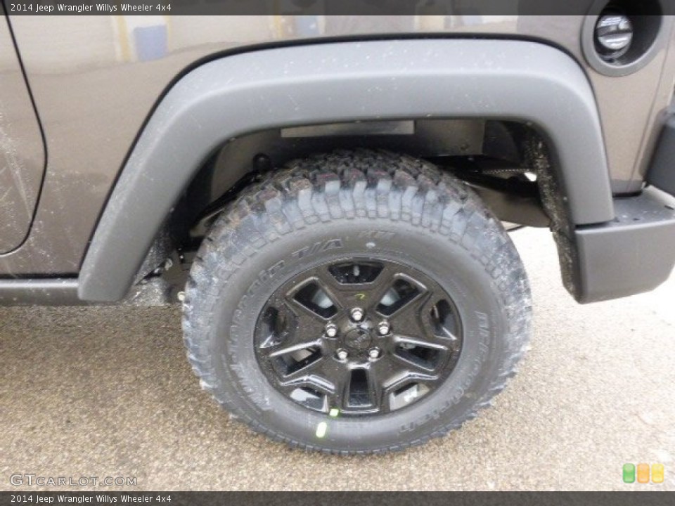 2014 Jeep Wrangler Willys Wheeler 4x4 Wheel and Tire Photo #90304755