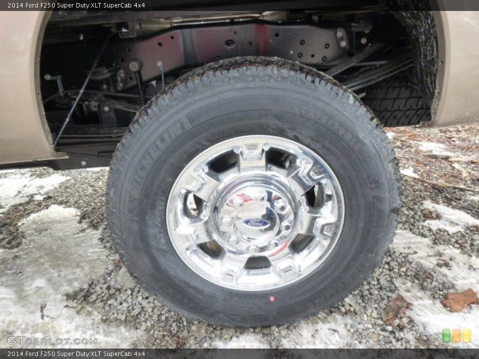 2014 Ford F250 Super Duty XLT SuperCab 4x4 Wheel and Tire Photo #90308754