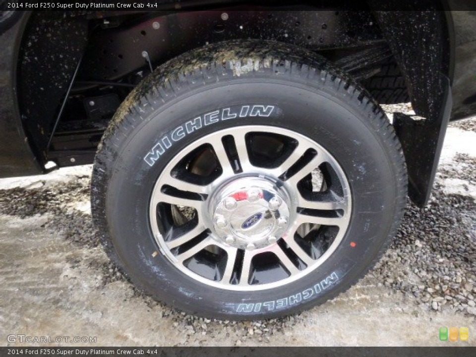 2014 Ford F250 Super Duty Platinum Crew Cab 4x4 Wheel and Tire Photo #90310047
