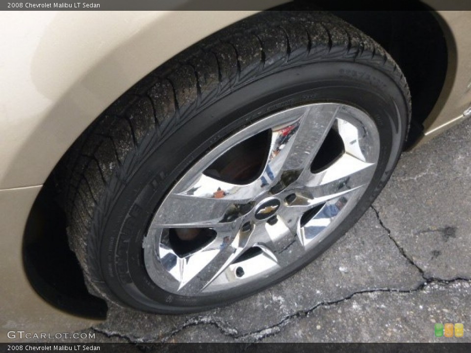 2008 Chevrolet Malibu LT Sedan Wheel and Tire Photo #90333281