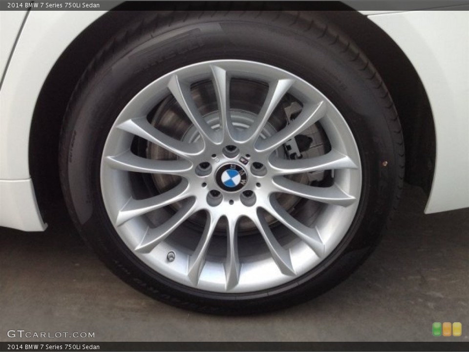 2014 BMW 7 Series 750Li Sedan Wheel and Tire Photo #90334761