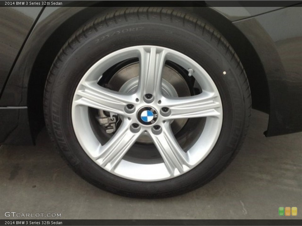 2014 BMW 3 Series 328i Sedan Wheel and Tire Photo #90349692