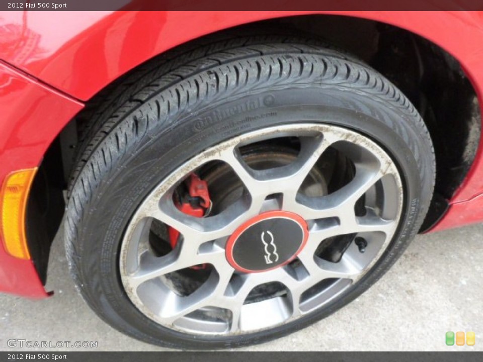 2012 Fiat 500 Sport Wheel and Tire Photo #90353653