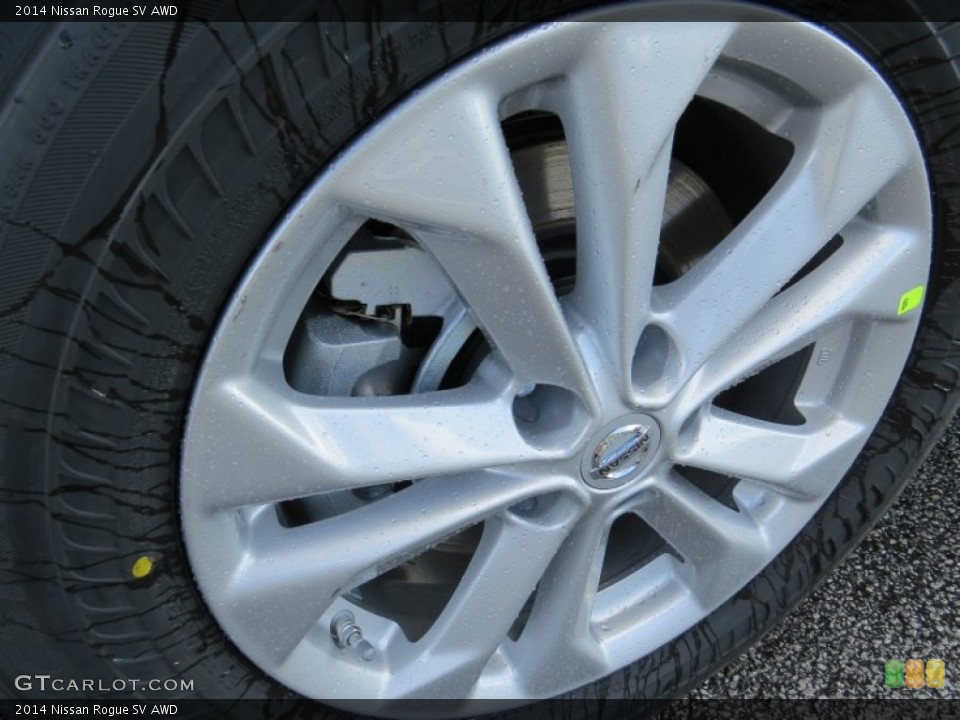 2014 Nissan Rogue SV AWD Wheel and Tire Photo #90361538