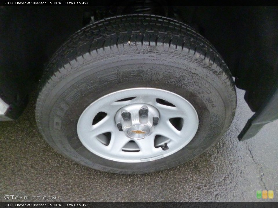 2014 Chevrolet Silverado 1500 WT Crew Cab 4x4 Wheel and Tire Photo #90363916
