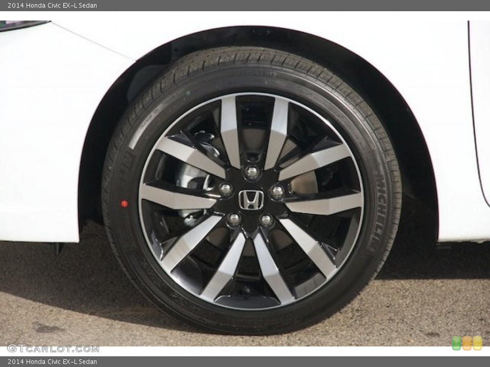 2014 Honda Civic EX-L Sedan Wheel and Tire Photo #90364905
