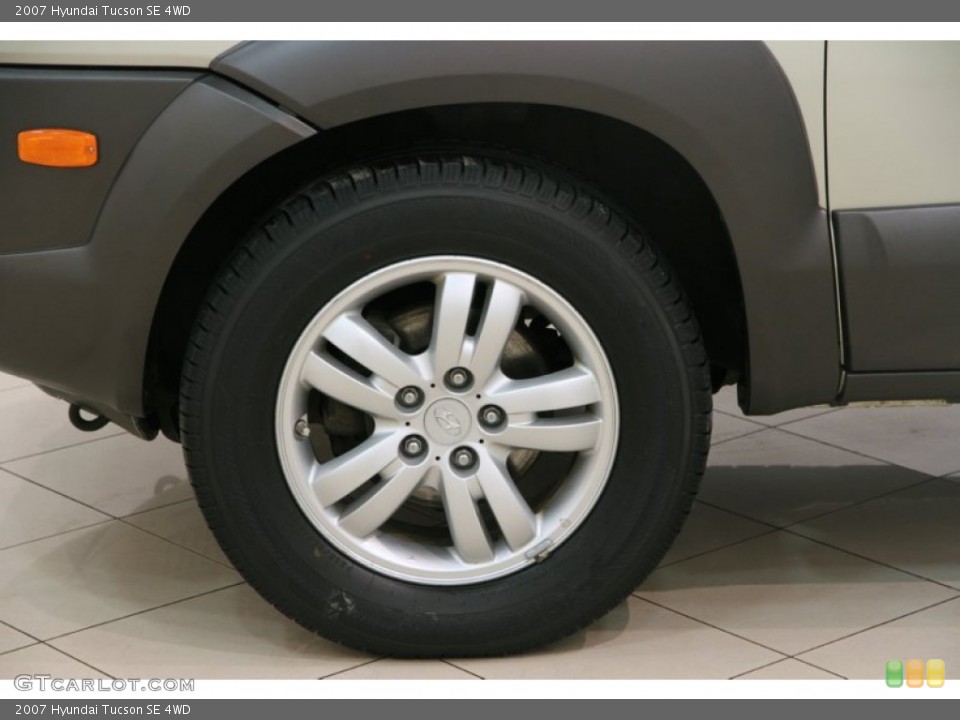 2007 Hyundai Tucson SE 4WD Wheel and Tire Photo #90378797