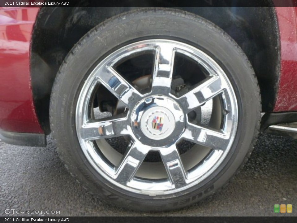 2011 Cadillac Escalade Luxury AWD Wheel and Tire Photo #90388379