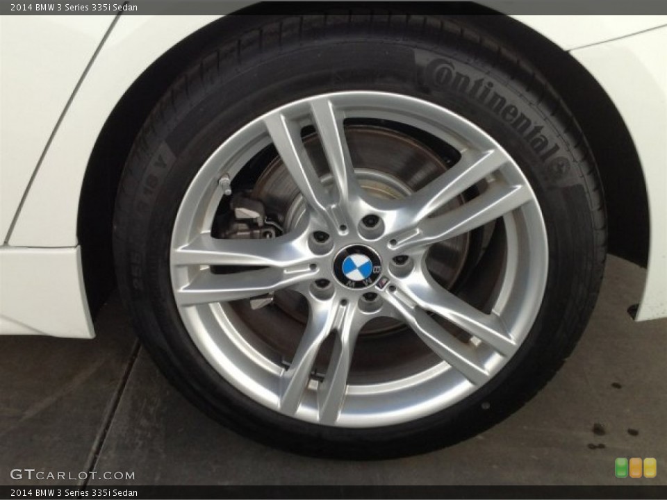 2014 BMW 3 Series 335i Sedan Wheel and Tire Photo #90399994
