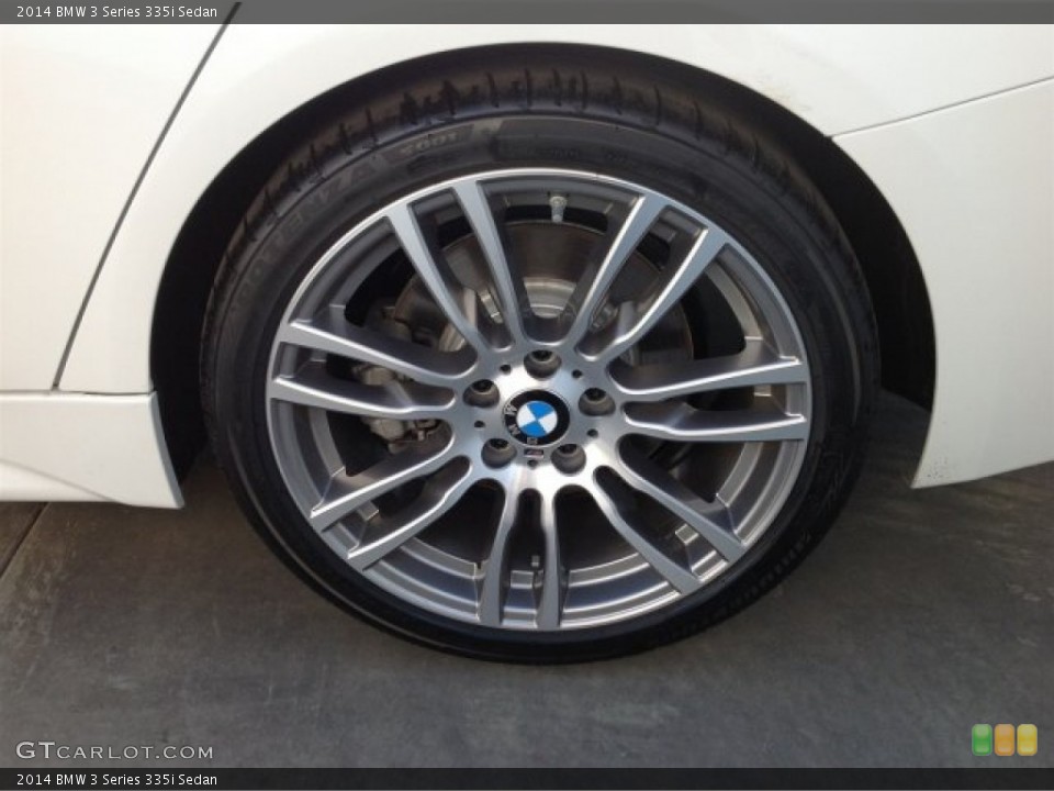 2014 BMW 3 Series 335i Sedan Wheel and Tire Photo #90400169