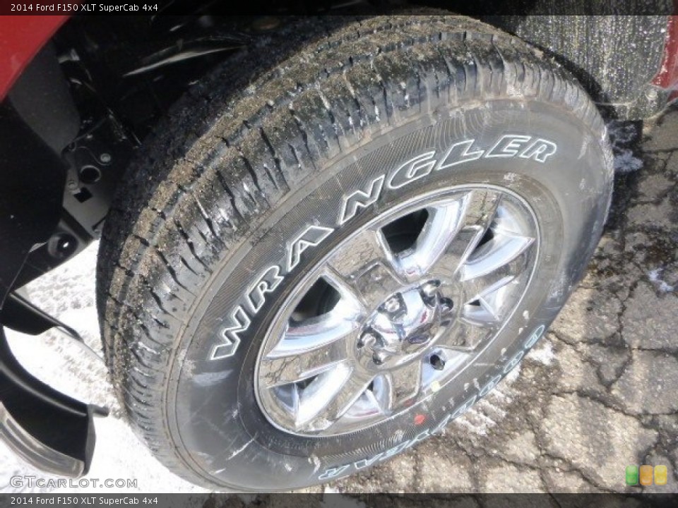 2014 Ford F150 XLT SuperCab 4x4 Wheel and Tire Photo #90424680