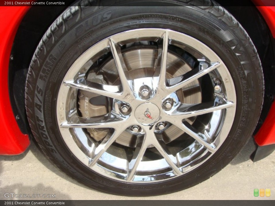 2001 Chevrolet Corvette Convertible Wheel and Tire Photo #90439653