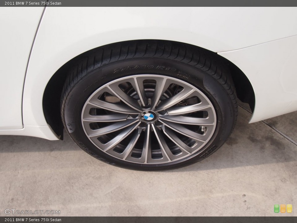 2011 BMW 7 Series 750i Sedan Wheel and Tire Photo #90454767