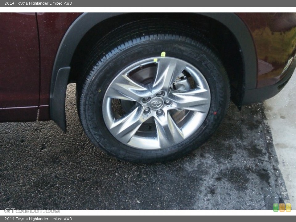 2014 Toyota Highlander Limited AWD Wheel and Tire Photo #90464937