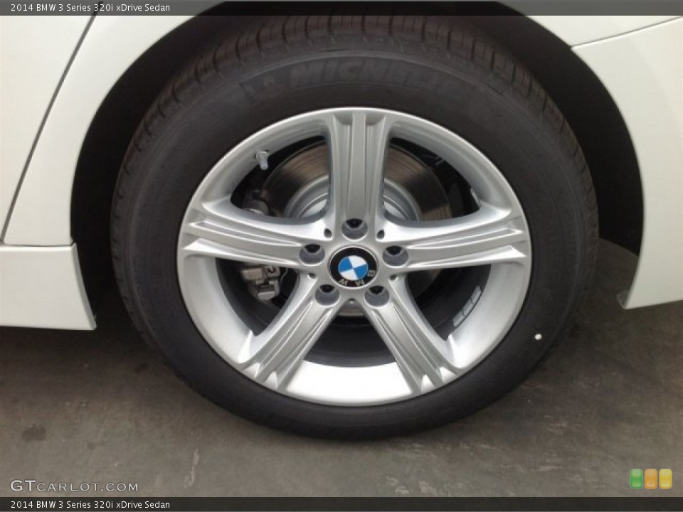 2014 BMW 3 Series 320i xDrive Sedan Wheel and Tire Photo #90513222