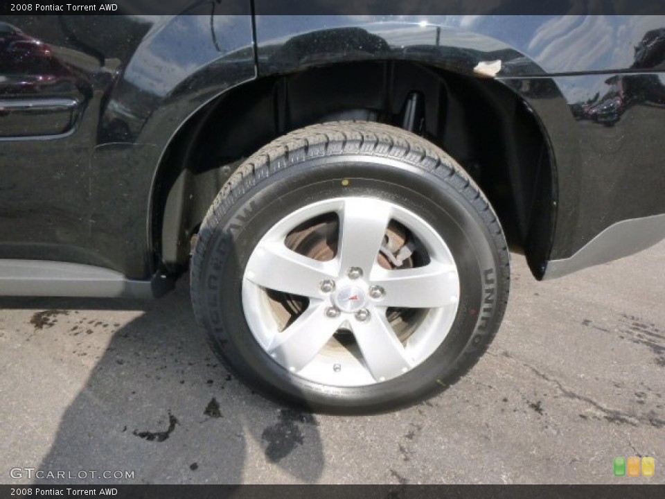 2008 Pontiac Torrent AWD Wheel and Tire Photo #90536924