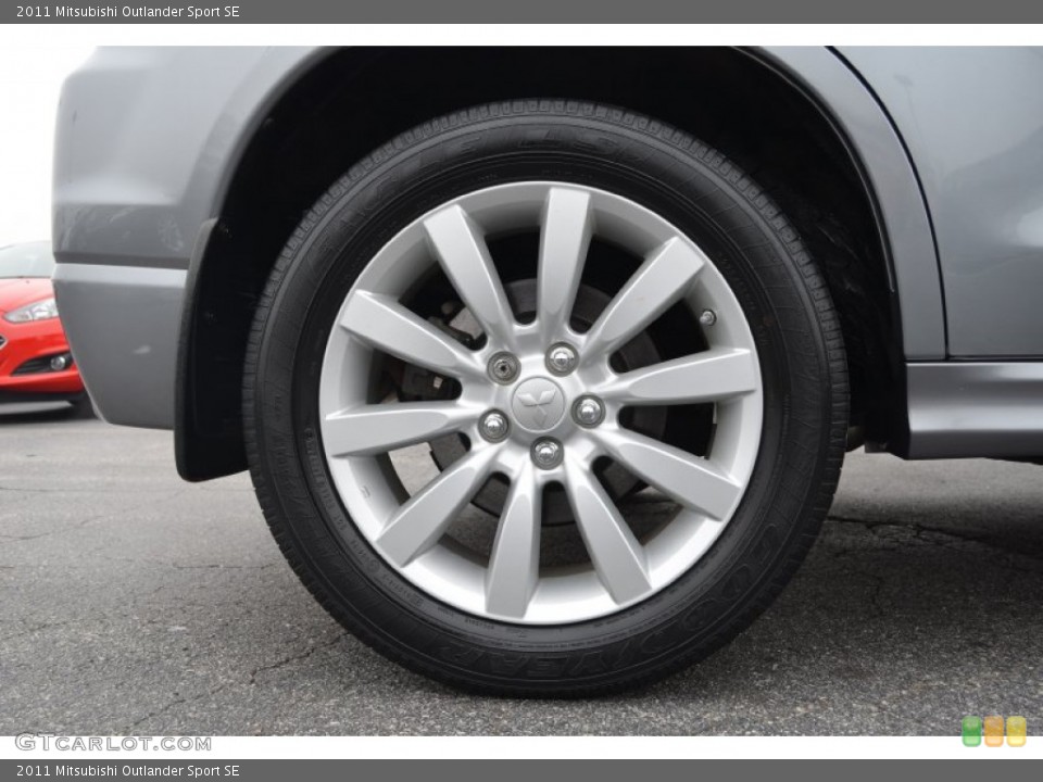 2011 Mitsubishi Outlander Sport SE Wheel and Tire Photo #90545027