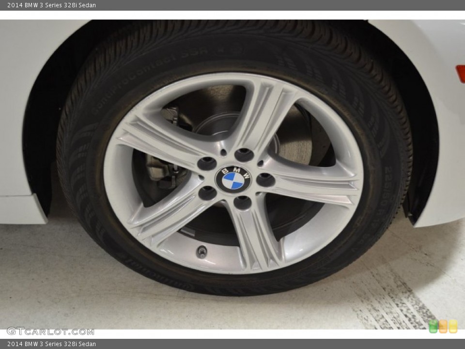 2014 BMW 3 Series 328i Sedan Wheel and Tire Photo #90554901