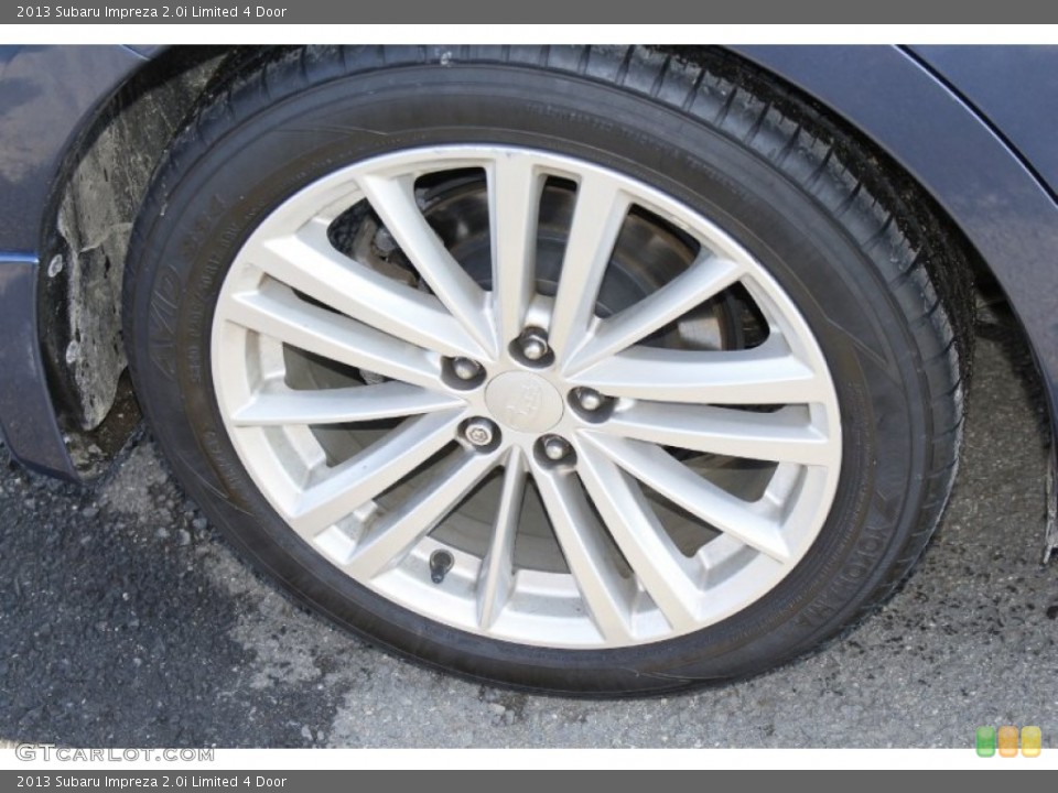 2013 Subaru Impreza 2.0i Limited 4 Door Wheel and Tire Photo #90579796