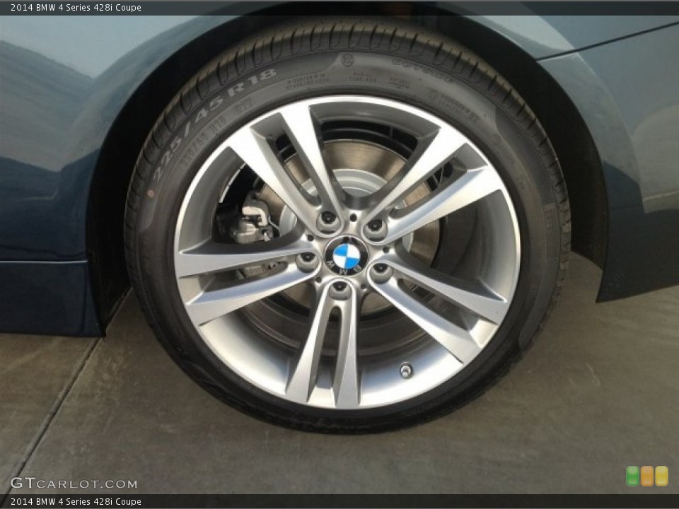 2014 BMW 4 Series 428i Coupe Wheel and Tire Photo #90590143