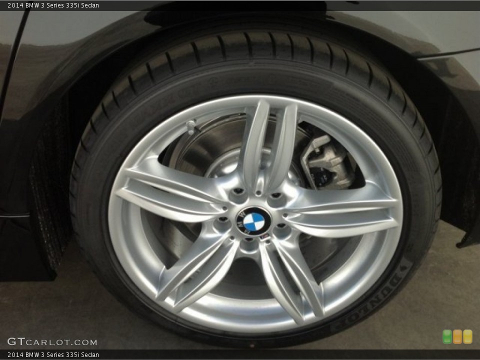 2014 BMW 3 Series 335i Sedan Wheel and Tire Photo #90590230