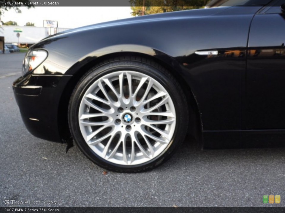 2007 BMW 7 Series 750i Sedan Wheel and Tire Photo #90603062