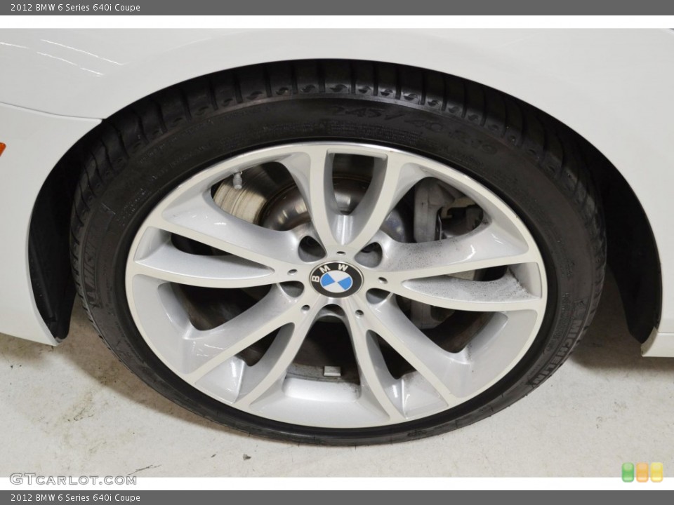 2012 BMW 6 Series 640i Coupe Wheel and Tire Photo #90623436