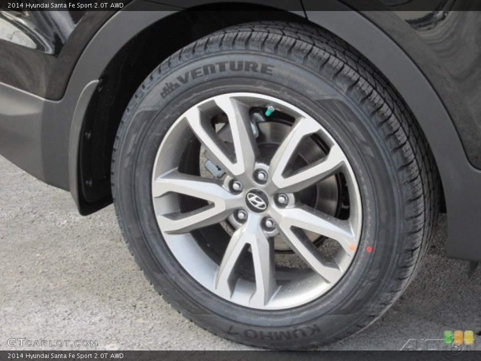 2014 Hyundai Santa Fe Sport 2.0T AWD Wheel and Tire Photo #90662052