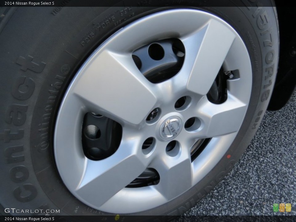 2014 Nissan Rogue Select S Wheel and Tire Photo #90663346