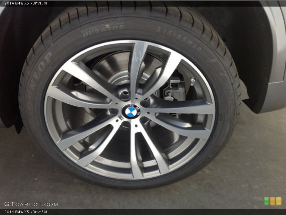 2014 BMW X5 xDrive50i Wheel and Tire Photo #90673365