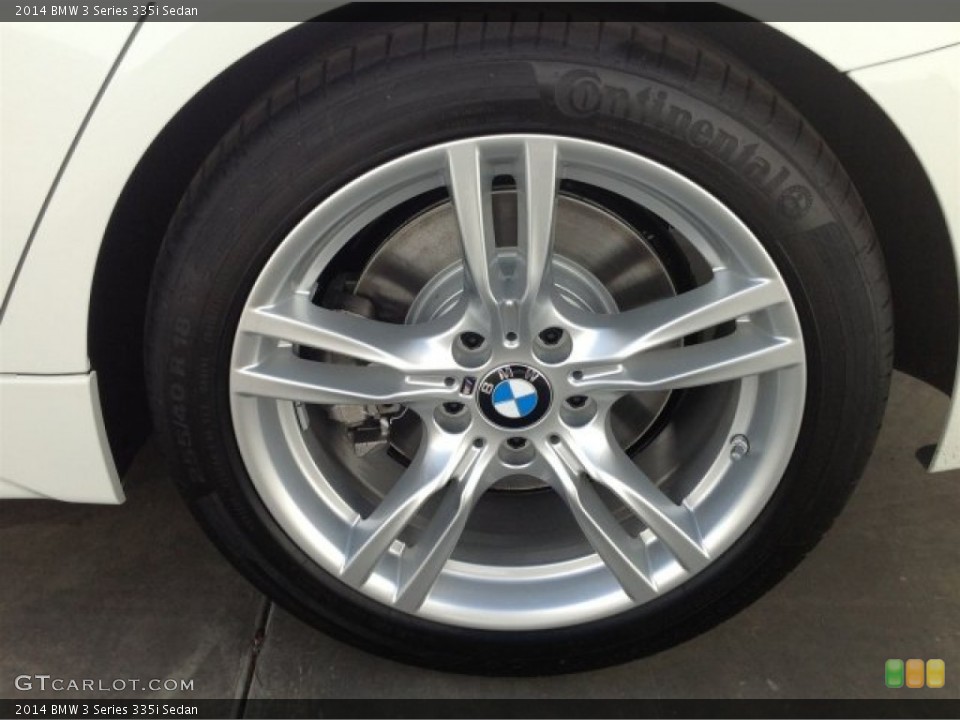 2014 BMW 3 Series 335i Sedan Wheel and Tire Photo #90723292