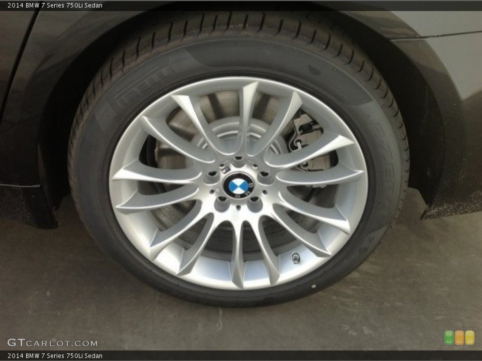 2014 BMW 7 Series 750Li Sedan Wheel and Tire Photo #90723811