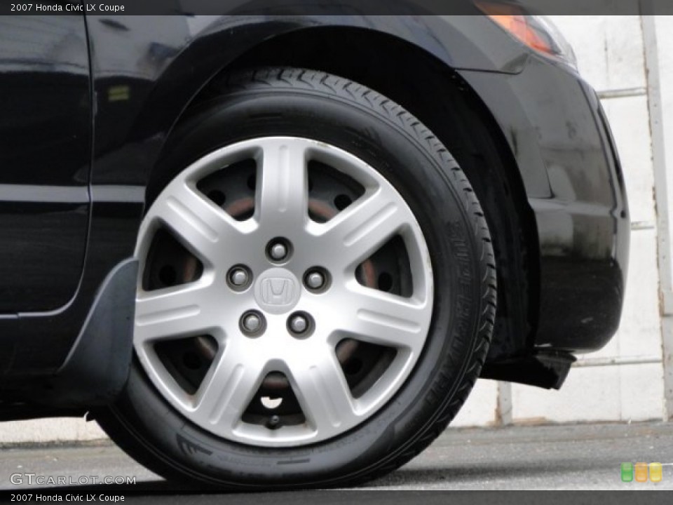 2007 Honda Civic LX Coupe Wheel and Tire Photo #90753341