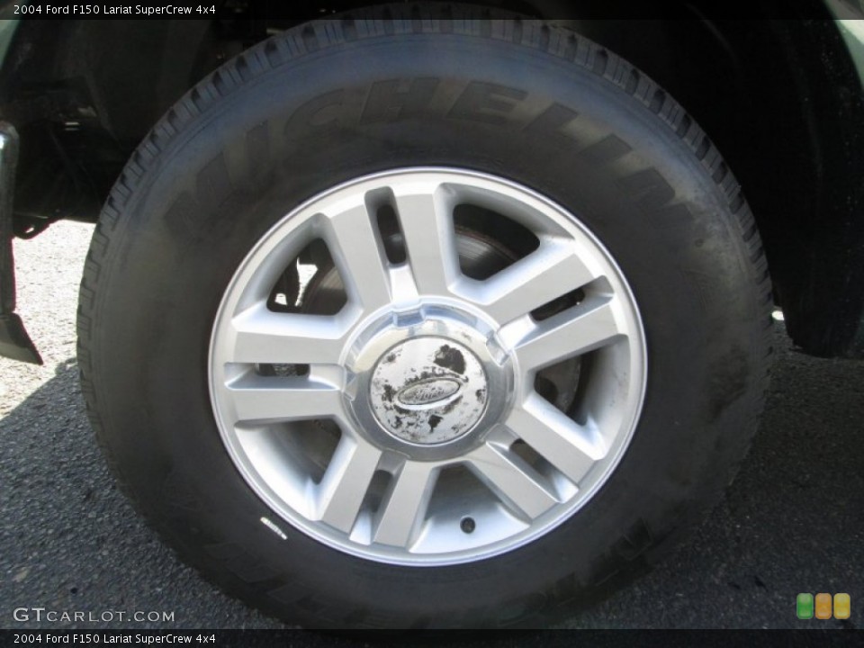 2004 Ford F150 Lariat SuperCrew 4x4 Wheel and Tire Photo #90769077