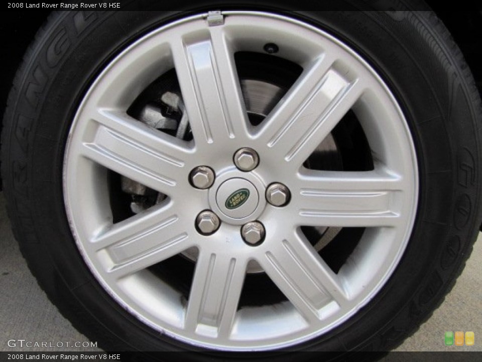 2008 Land Rover Range Rover V8 HSE Wheel and Tire Photo #90774687