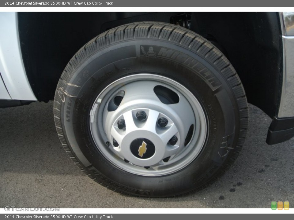 2014 Chevrolet Silverado 3500HD WT Crew Cab Utility Truck Wheel and Tire Photo #90788062