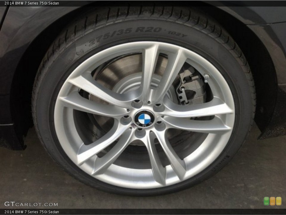 2014 BMW 7 Series 750i Sedan Wheel and Tire Photo #90812688