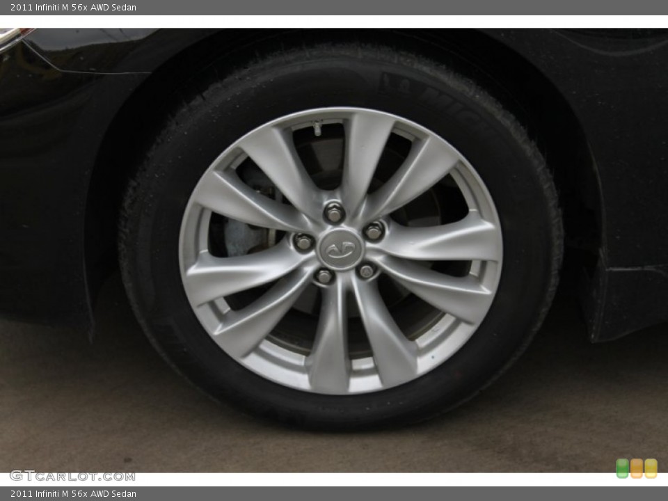 2011 Infiniti M 56x AWD Sedan Wheel and Tire Photo #90848434