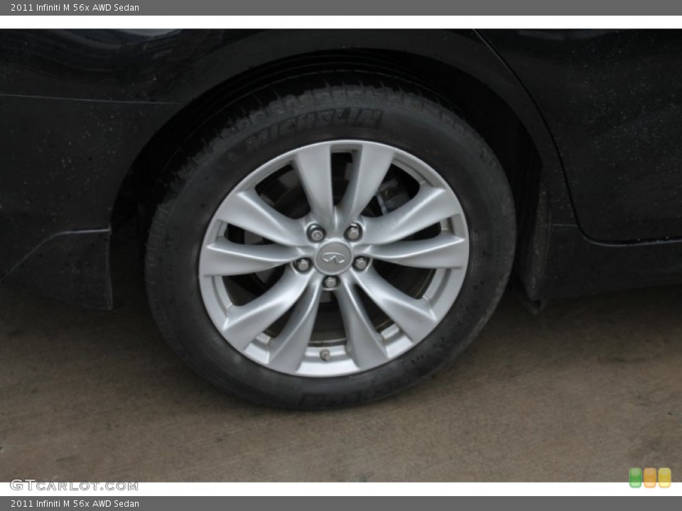 2011 Infiniti M 56x AWD Sedan Wheel and Tire Photo #90848578